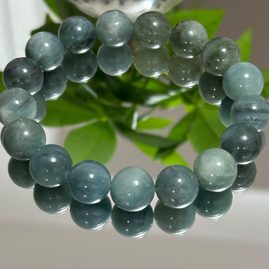 激レア 高品質 グリーン アクアマリン 大玉 ブレスレット 天然石
