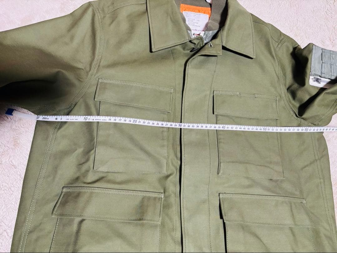 sacai × WTAPS Cotton Back Satin Jacket