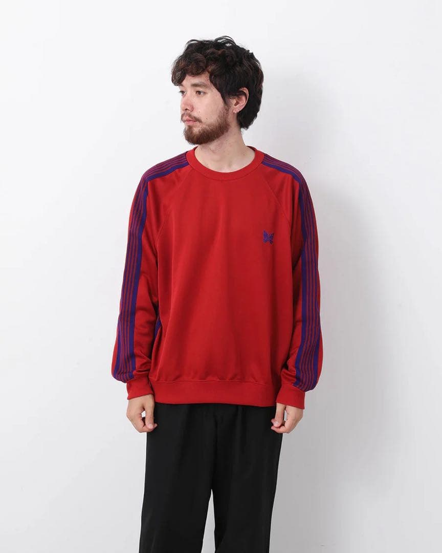 新品 NEEDLES ニードルズ トラック クルーネック シャツ M