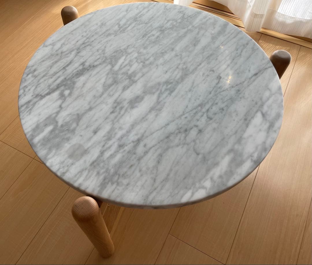 Francfranc（フランフラン）シフラ　大理石　サイドテーブル　ローテーブル