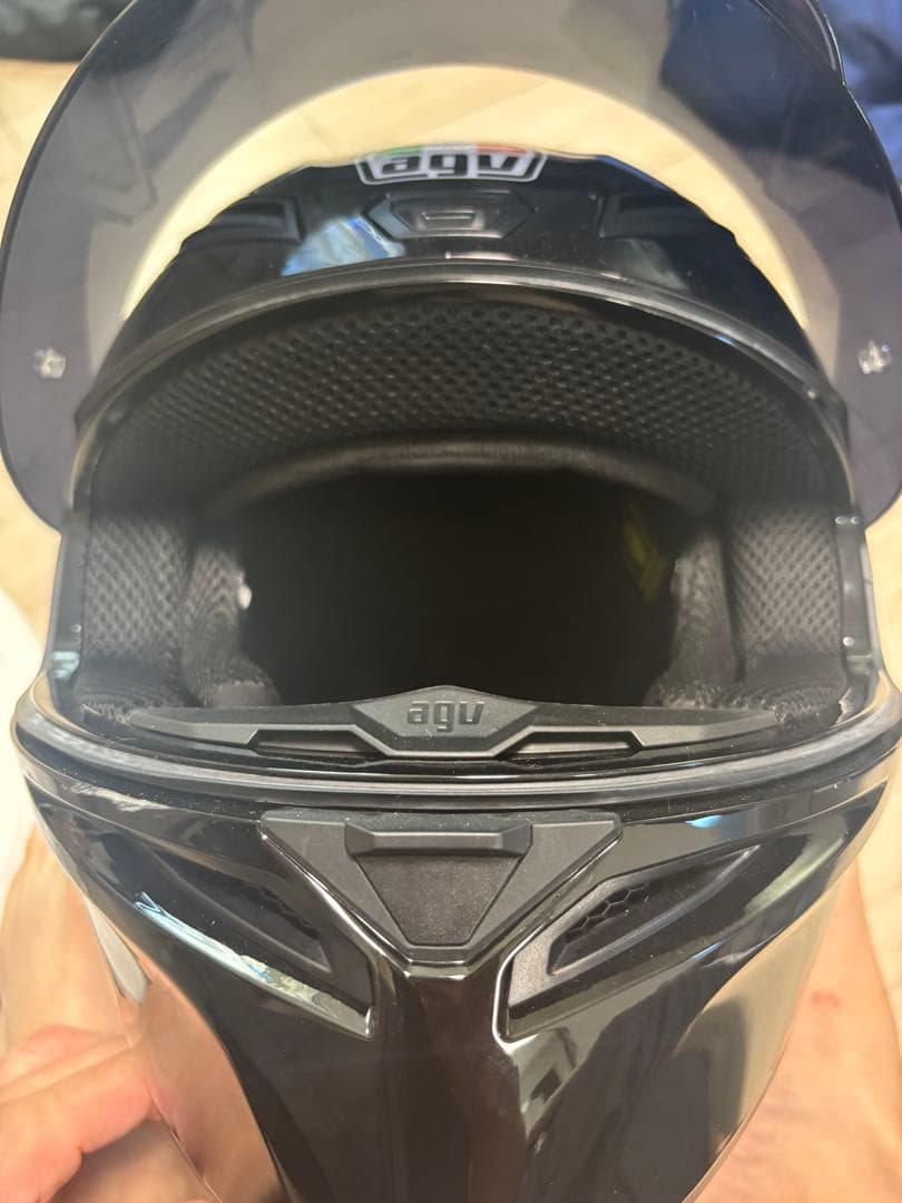 AGV フルフェイスヘルメット 黒 インカム付き 即日発送