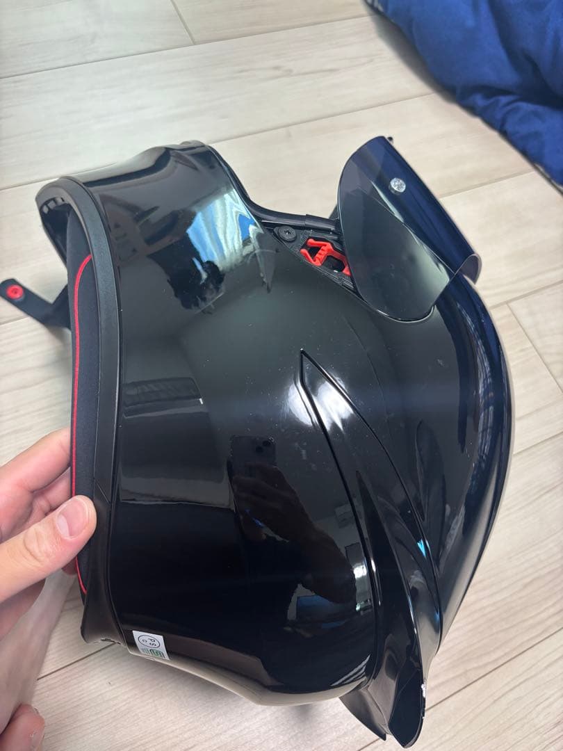 AGV フルフェイスヘルメット 黒 インカム付き 即日発送