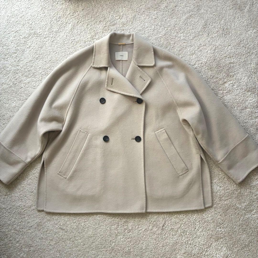 美品 イエナ　スーパー160ダブルフェイスショートコート2024 サイズ36