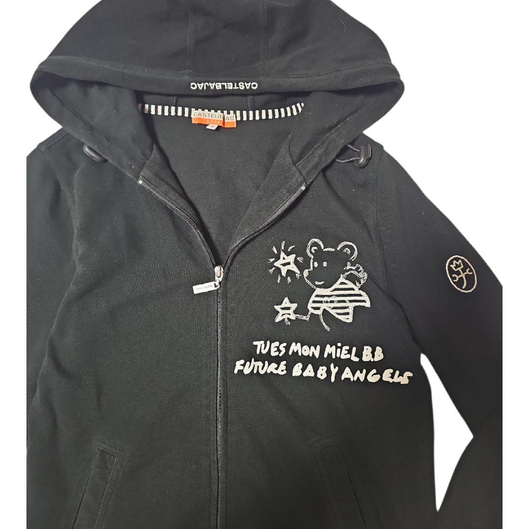 CASTELBAJAC カステルバジャック ジップアップパーカー ブラック 黒