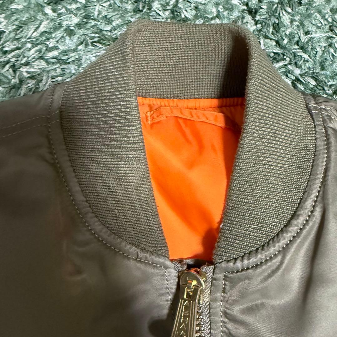 美品✨️ ALPHA INDUSTRIES MA-1 フライトジャケット金ジップS
