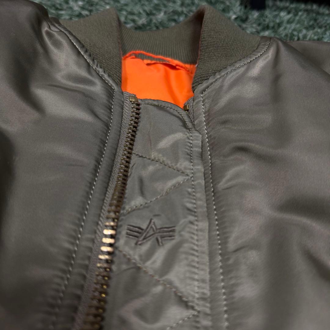 美品✨️ ALPHA INDUSTRIES MA-1 フライトジャケット金ジップS
