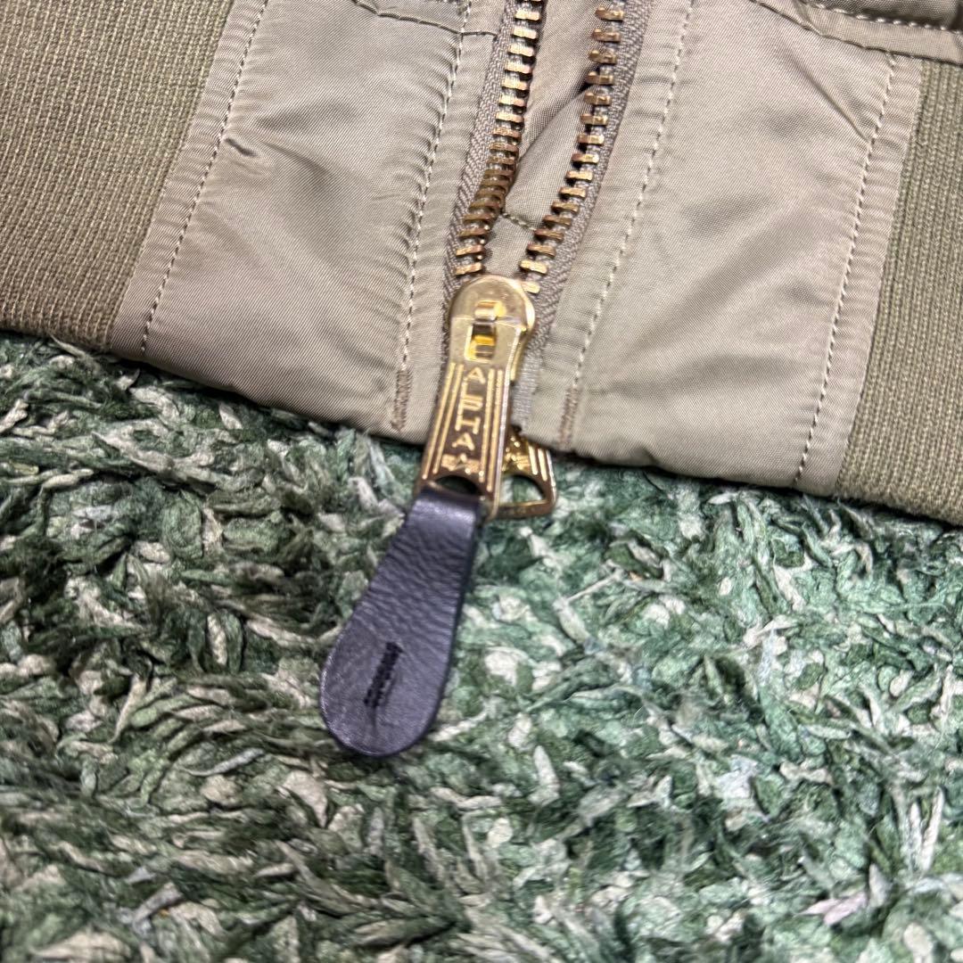 美品✨️ ALPHA INDUSTRIES MA-1 フライトジャケット金ジップS