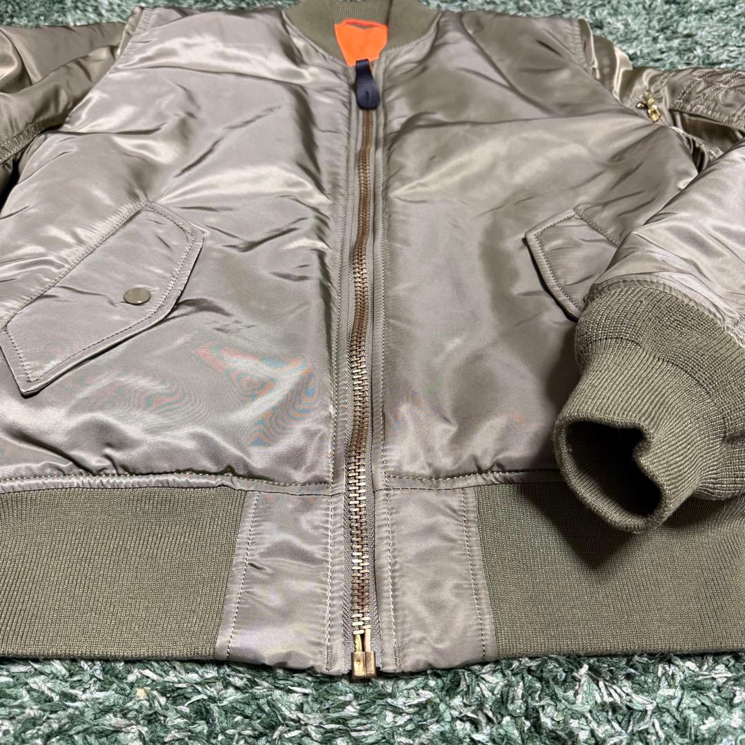 美品✨️ ALPHA INDUSTRIES MA-1 フライトジャケット金ジップS