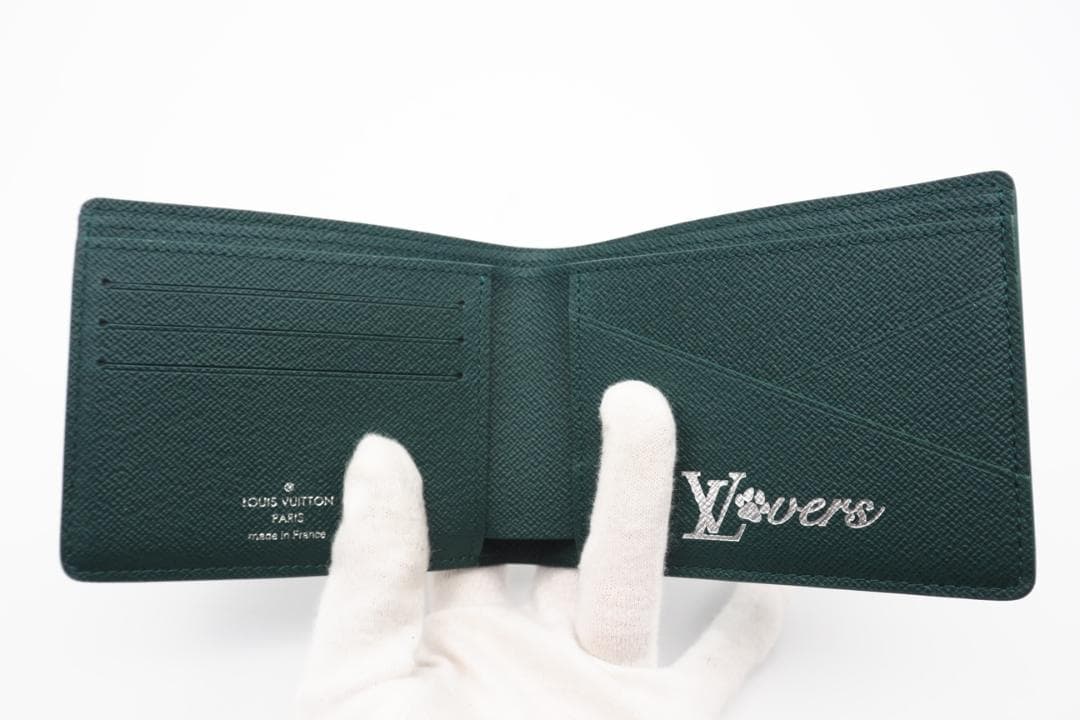 LOUIS VUITTON 二つ折り財布 ヘリテージ ミュルティプル Aランク