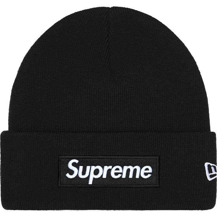 Supreme New Era Box Logo Beanie Black 黒