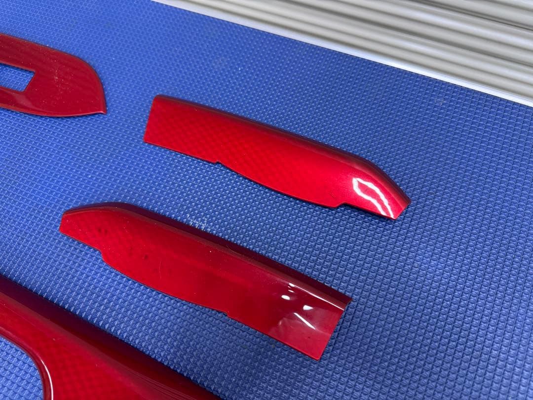 トヨタ　８６　ZN6 内装レッドカーボン調インパネトリムパーツ6点セット中古品