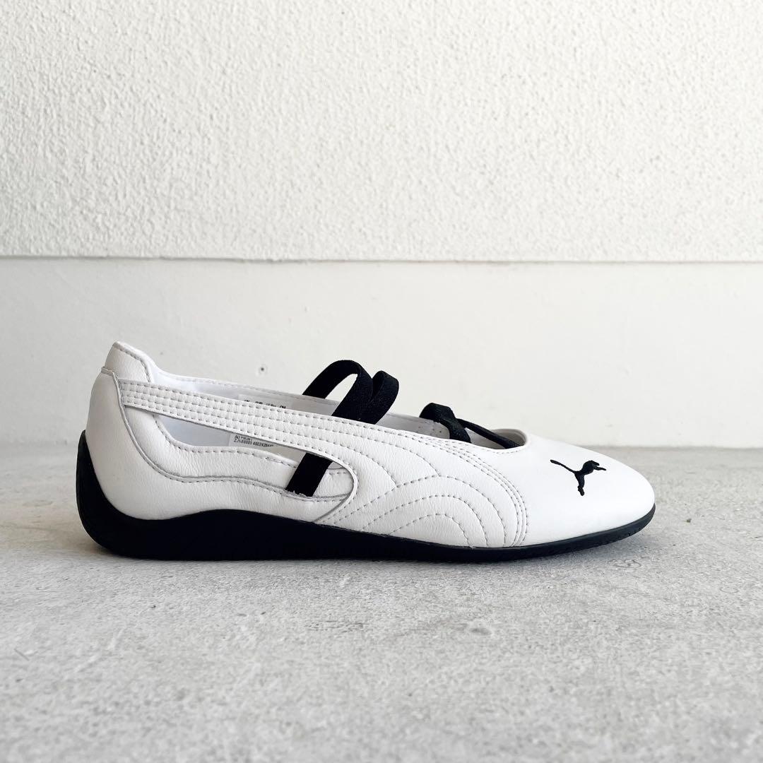 極美品！PUMA プーマ スピードキャット バレエ ホワイト×ブラック22.5