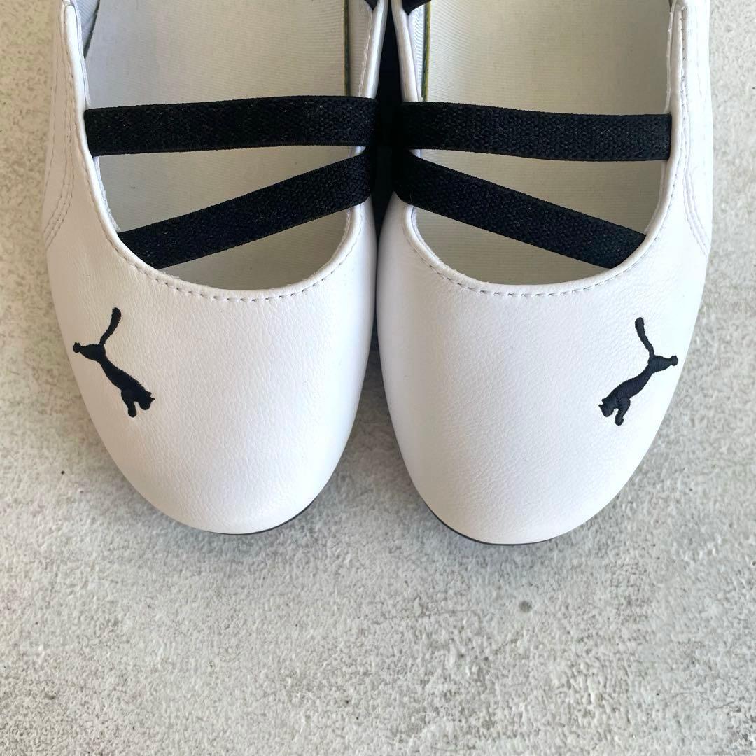 極美品！PUMA プーマ スピードキャット バレエ ホワイト×ブラック22.5