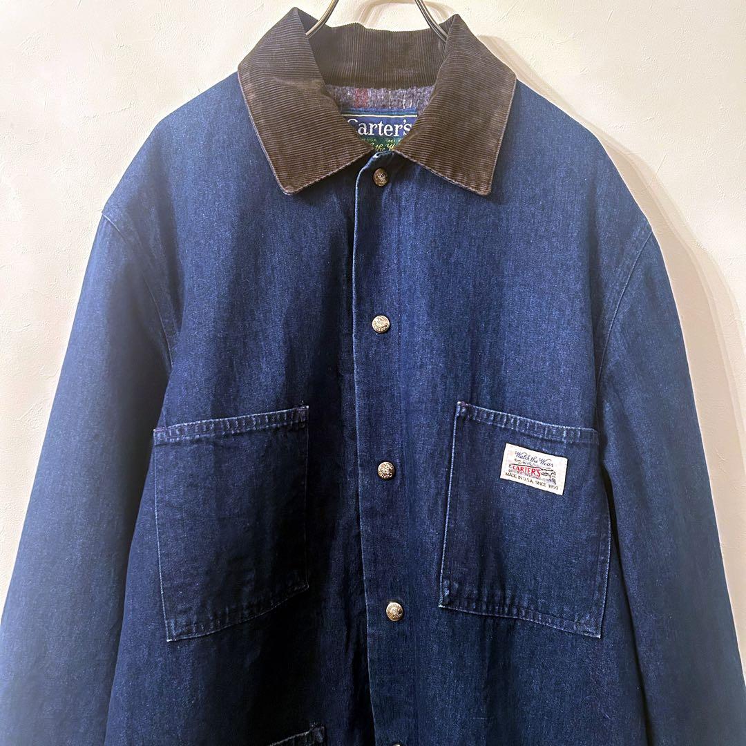 カーターズ carters 70-80S 列車タグ 襟コーデュロイ カバーオール