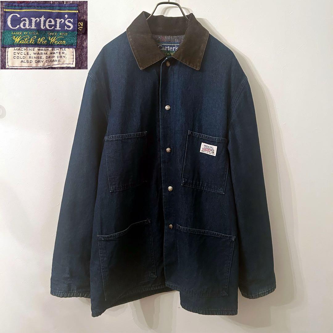 カーターズ carters 70-80S 列車タグ 襟コーデュロイ カバーオール