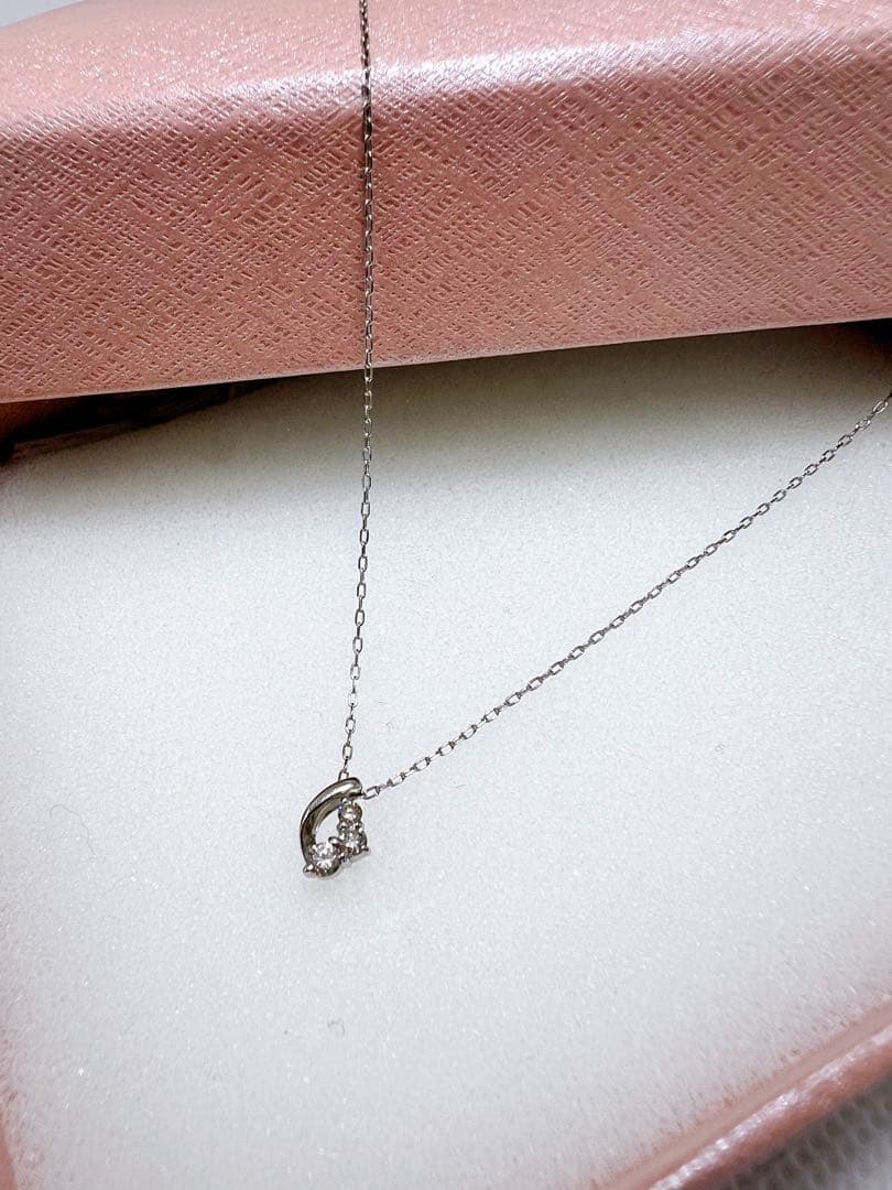 ✨美品✨ダイヤモンドトップ付きプラチナネックレス