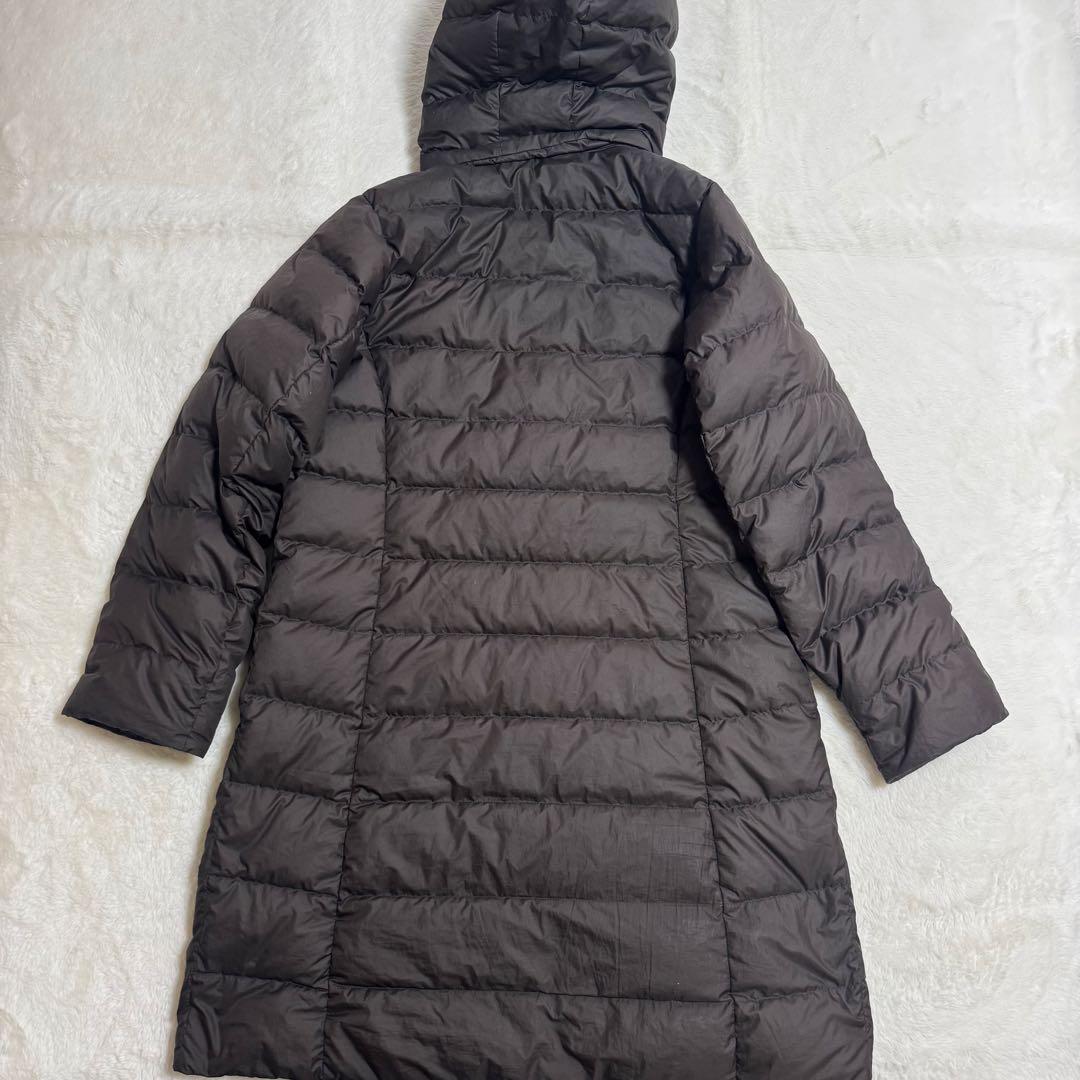 人気モンベル800FPトラベルダウンロングコートレディースXLブラウンロング丈