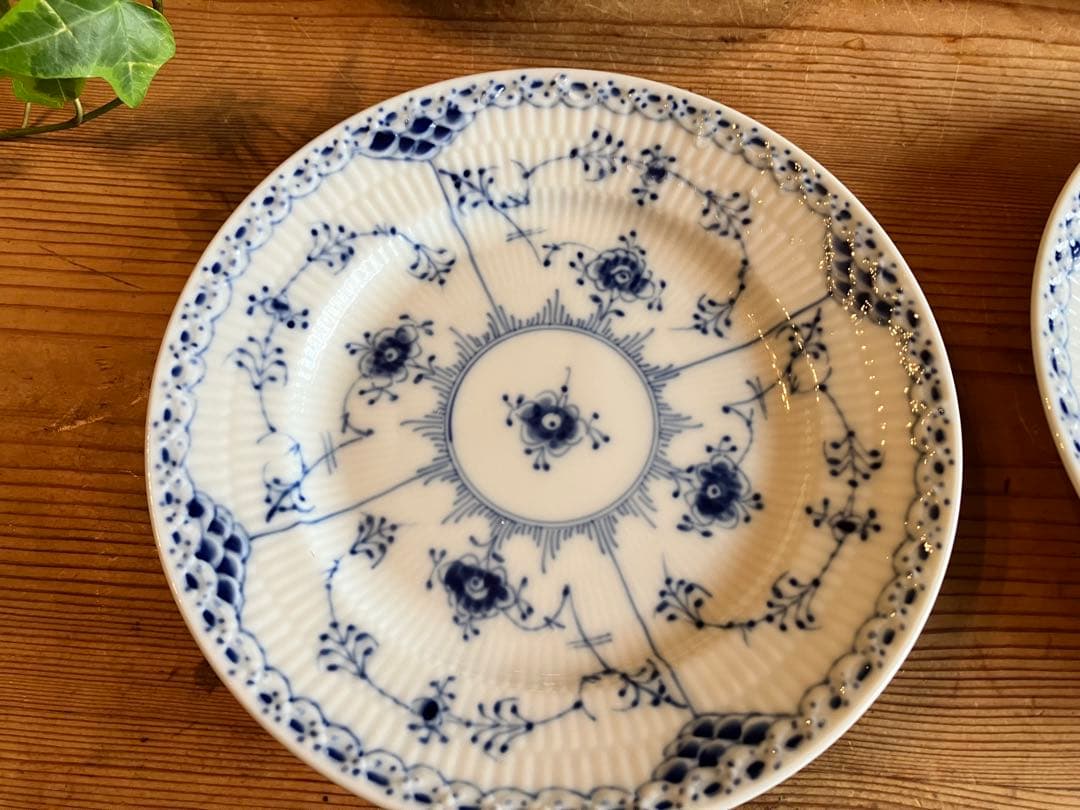 ロイヤルコペンハーゲン　ブルーフルーテッドハーフレース　17プレート×6