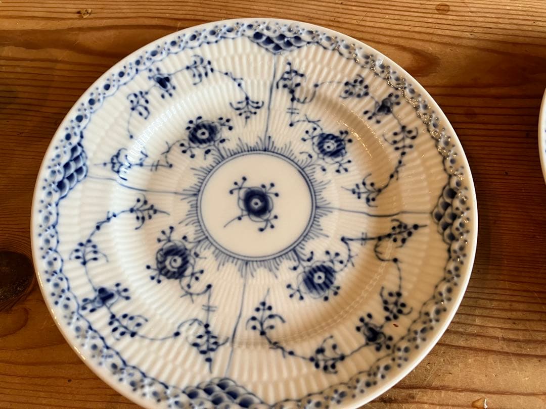 ロイヤルコペンハーゲン　ブルーフルーテッドハーフレース　17プレート×6