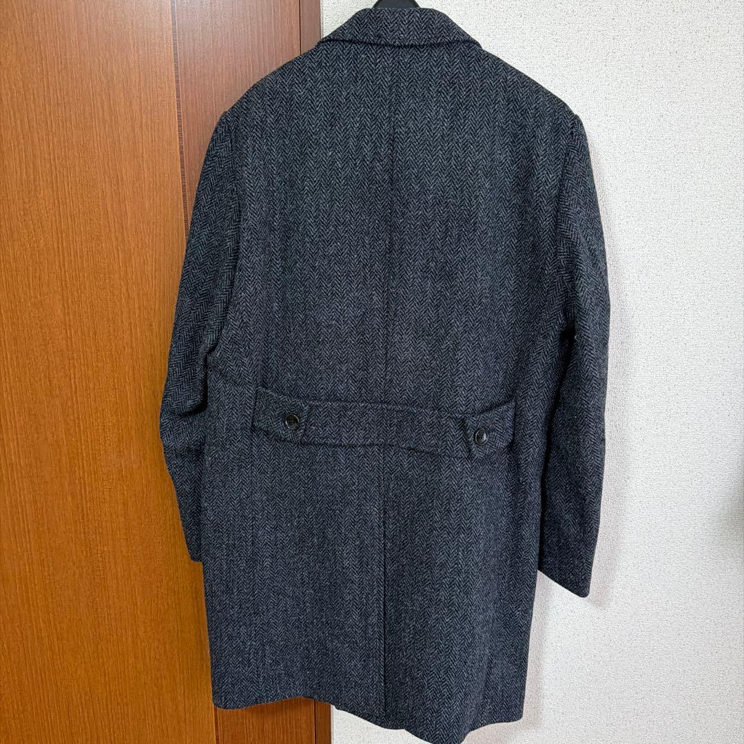 新品　Harris Tweed ハリスツイード　チェスターコート　サイズL
