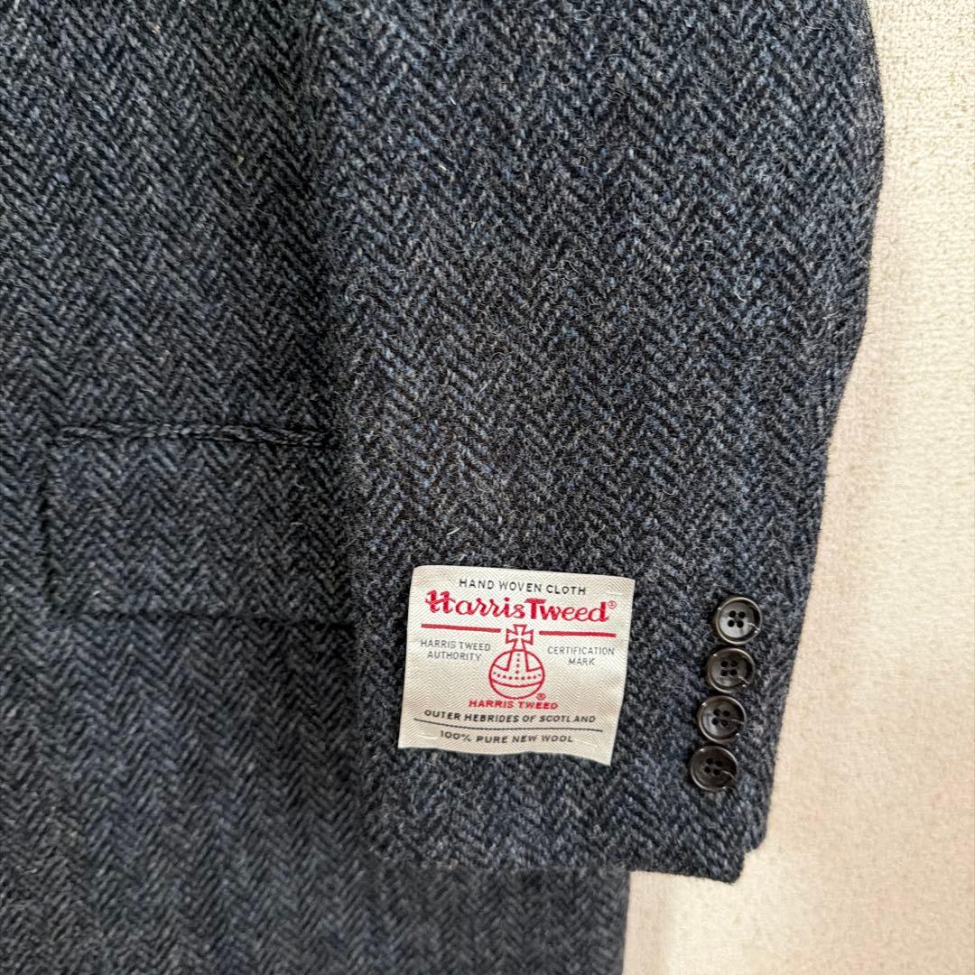 新品　Harris Tweed ハリスツイード　チェスターコート　サイズL