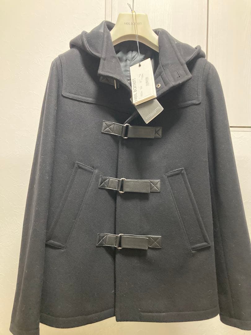 NEIL BARRETT ダッフルコート ニールバレット 黒 44