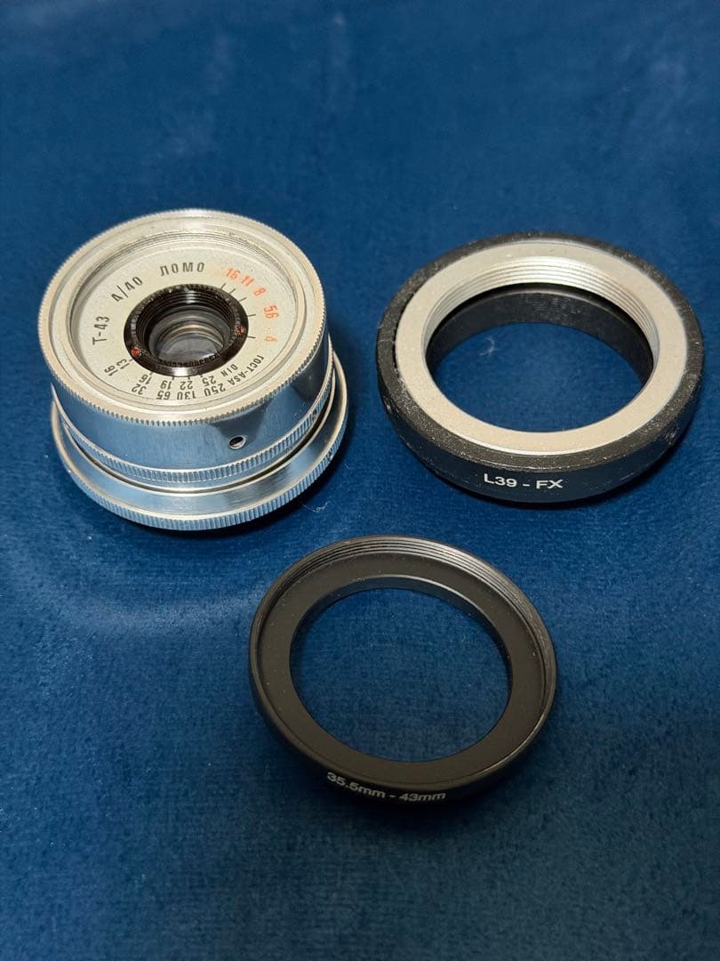 眞*輔様 ロモ　LOMO スメナ8 40mm F4.0 アダプター付 L39