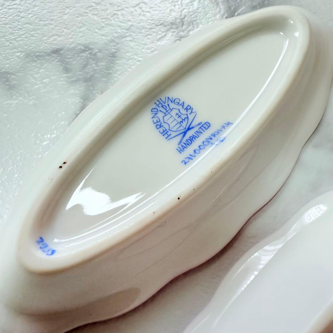 ヘレンド　ウィーンの薔薇　ピンク　ディッシュ　2個セット　希少　レア