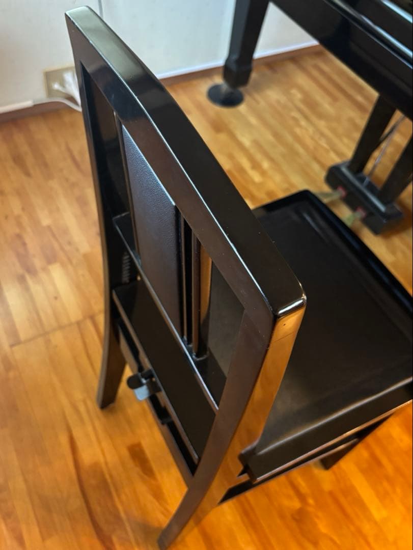 【ピアノ椅子】KAWAI カワイ　トムソン 椅子 背もたれ付き　高さ調整可能