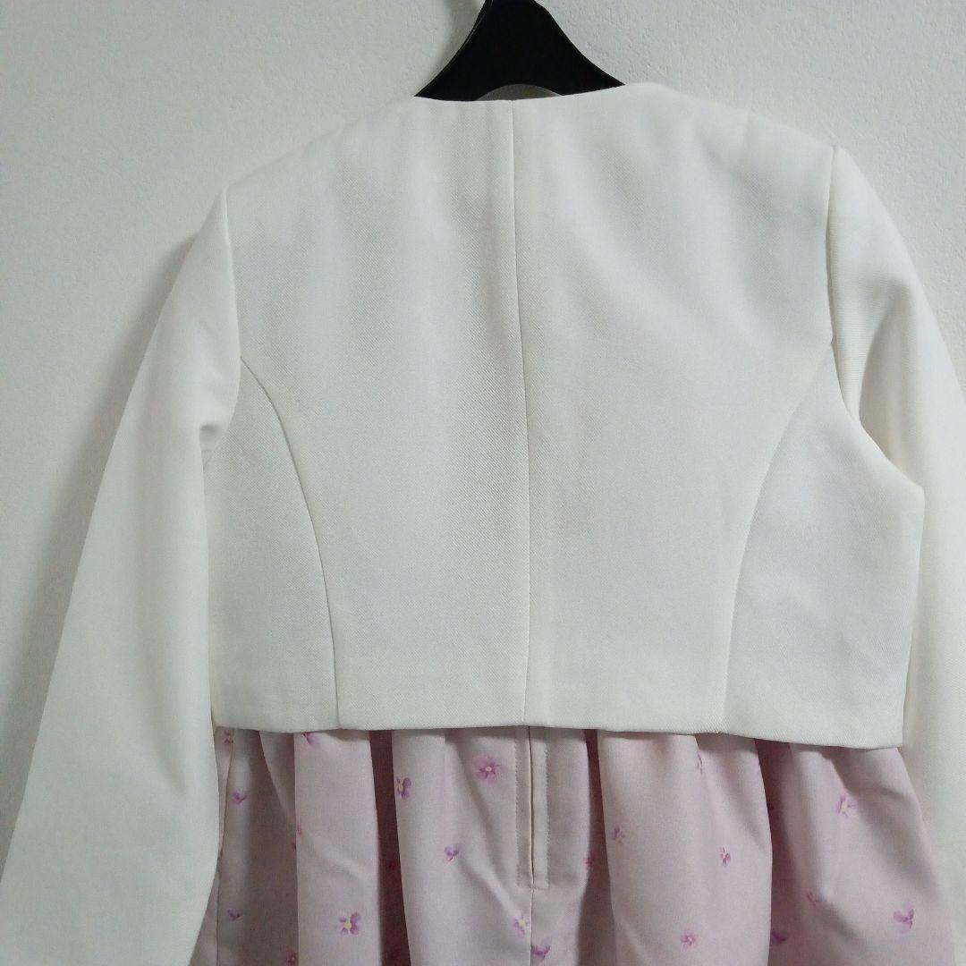 anyFAM 入学式 フォーマル アンサンブル ワンピース 120 ピンク