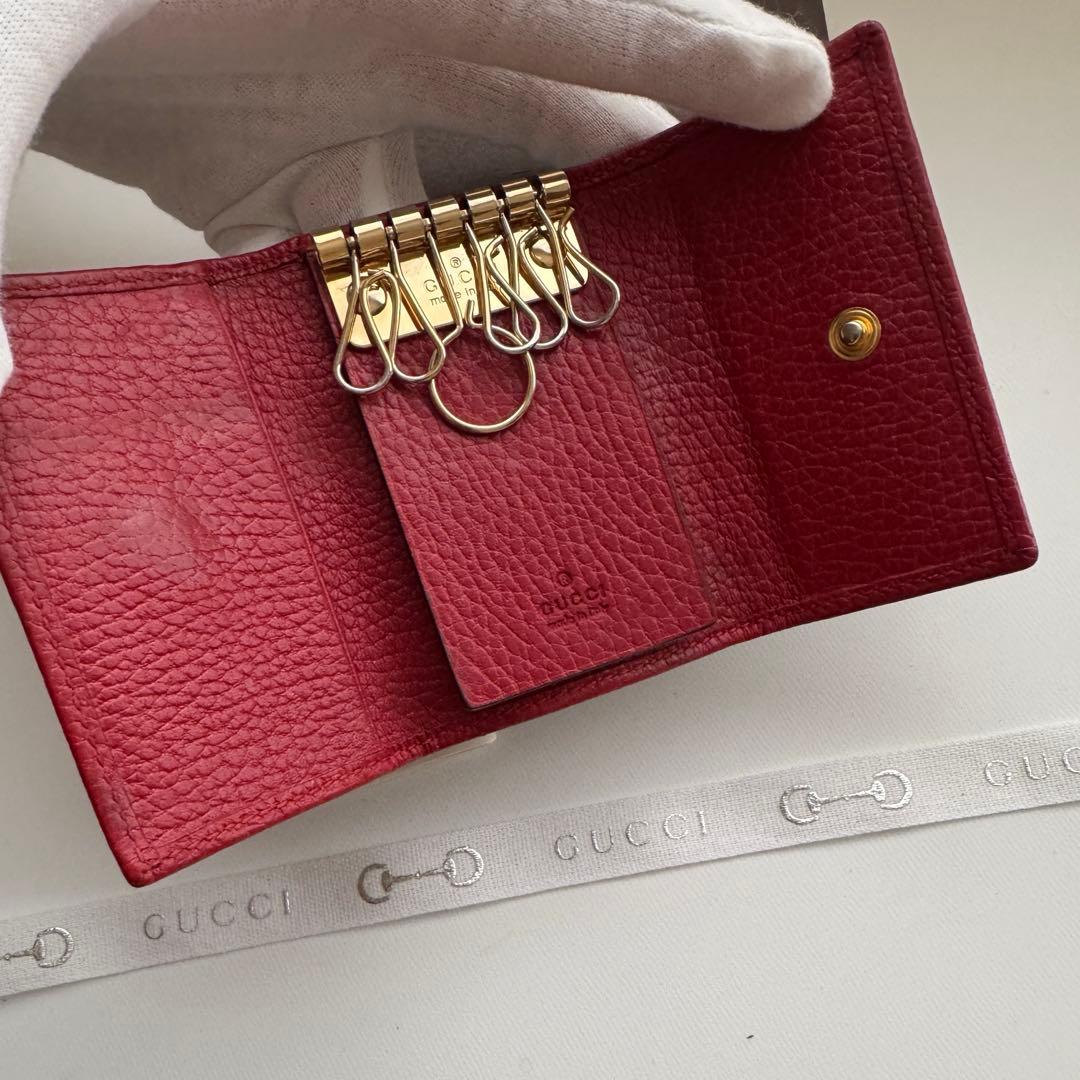 【美品】 91 GUCCI グッチ マーモント キーケース
