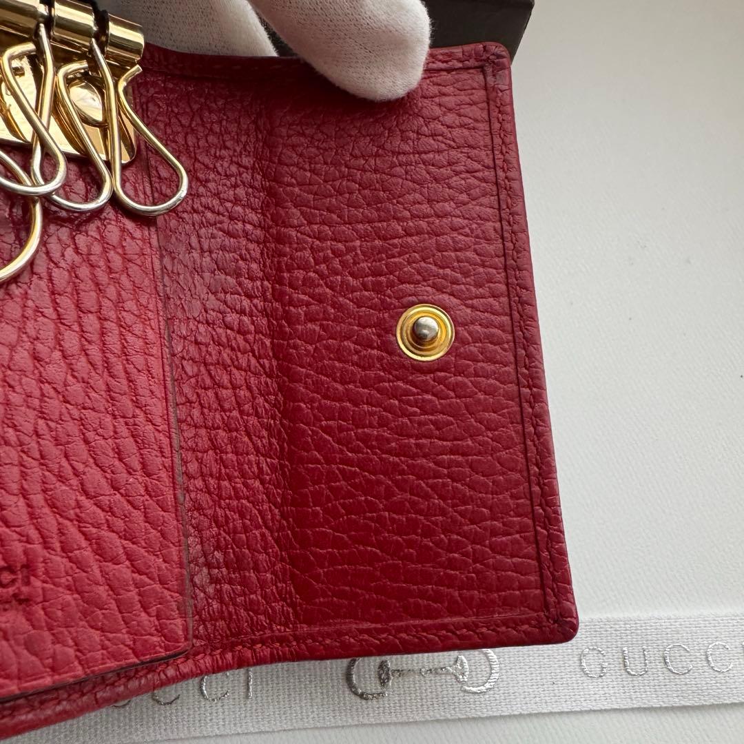 【美品】 91 GUCCI グッチ マーモント キーケース