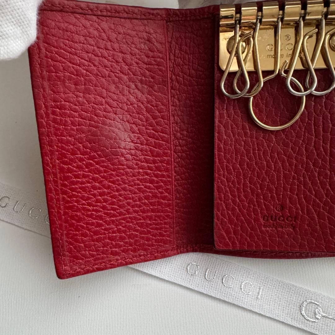 【美品】 91 GUCCI グッチ マーモント キーケース