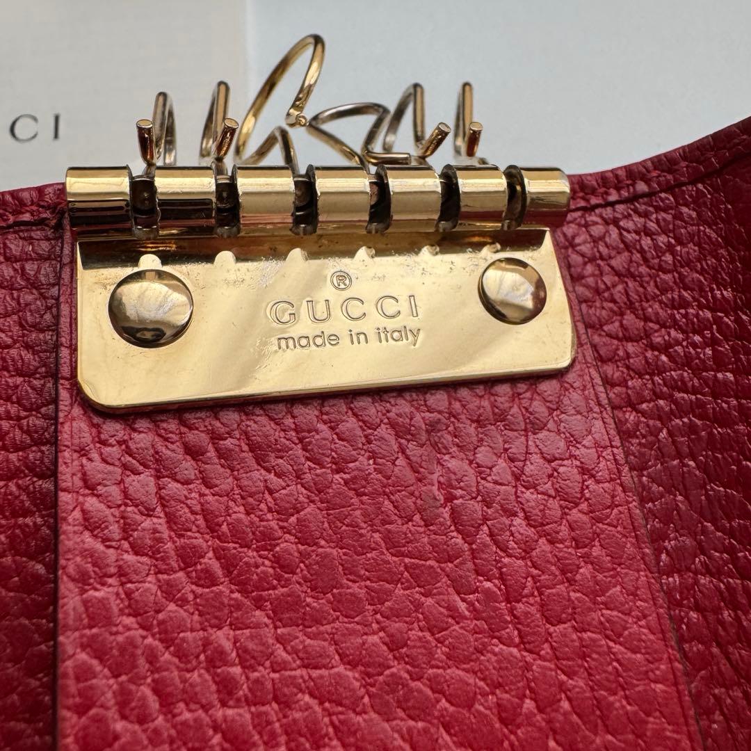 【美品】 91 GUCCI グッチ マーモント キーケース