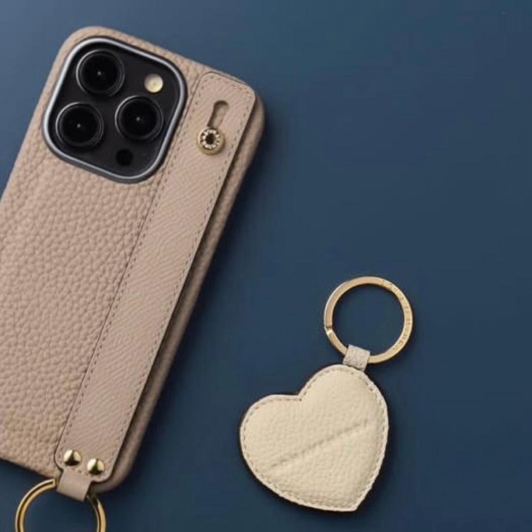 新作【新品未使用BOX付き】ボナベンチュラハート キーホルダー シュリンクレザー