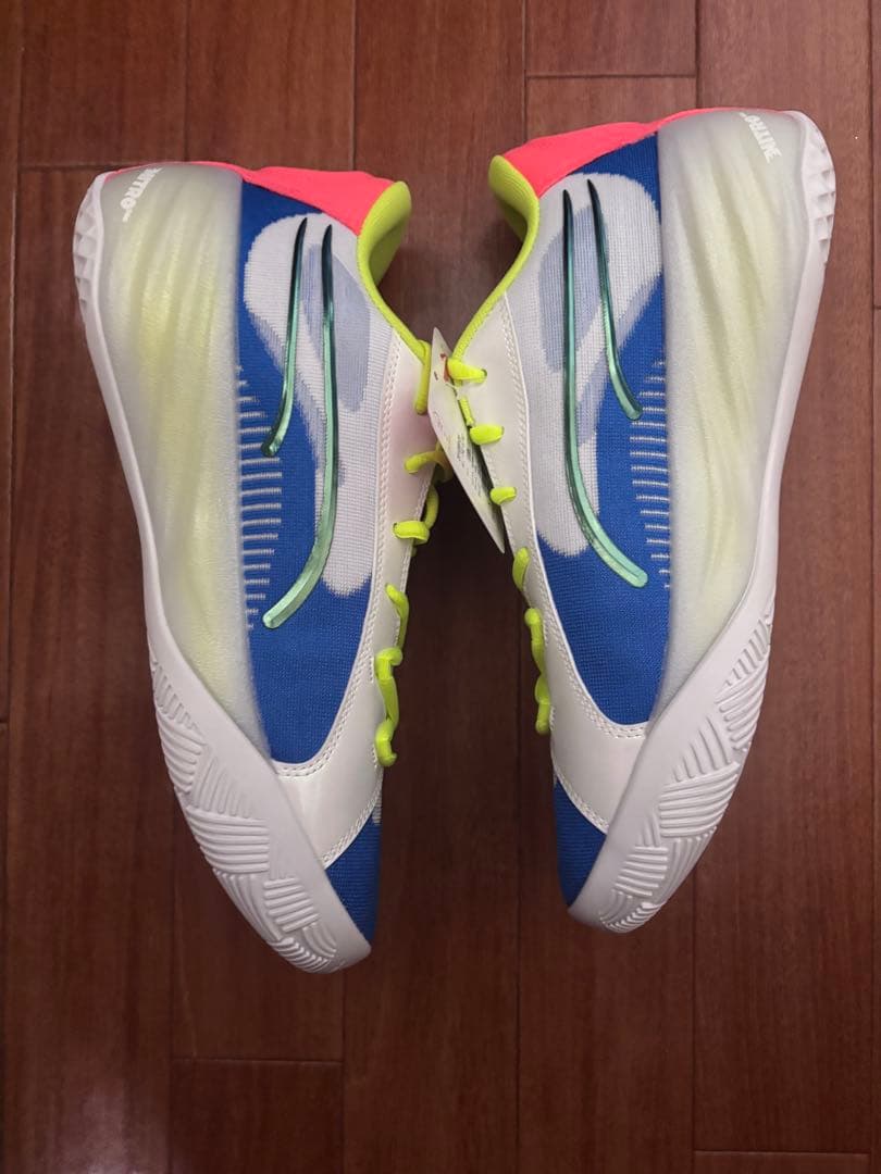 PUMA バスケットボールシューズ 青/白/黄