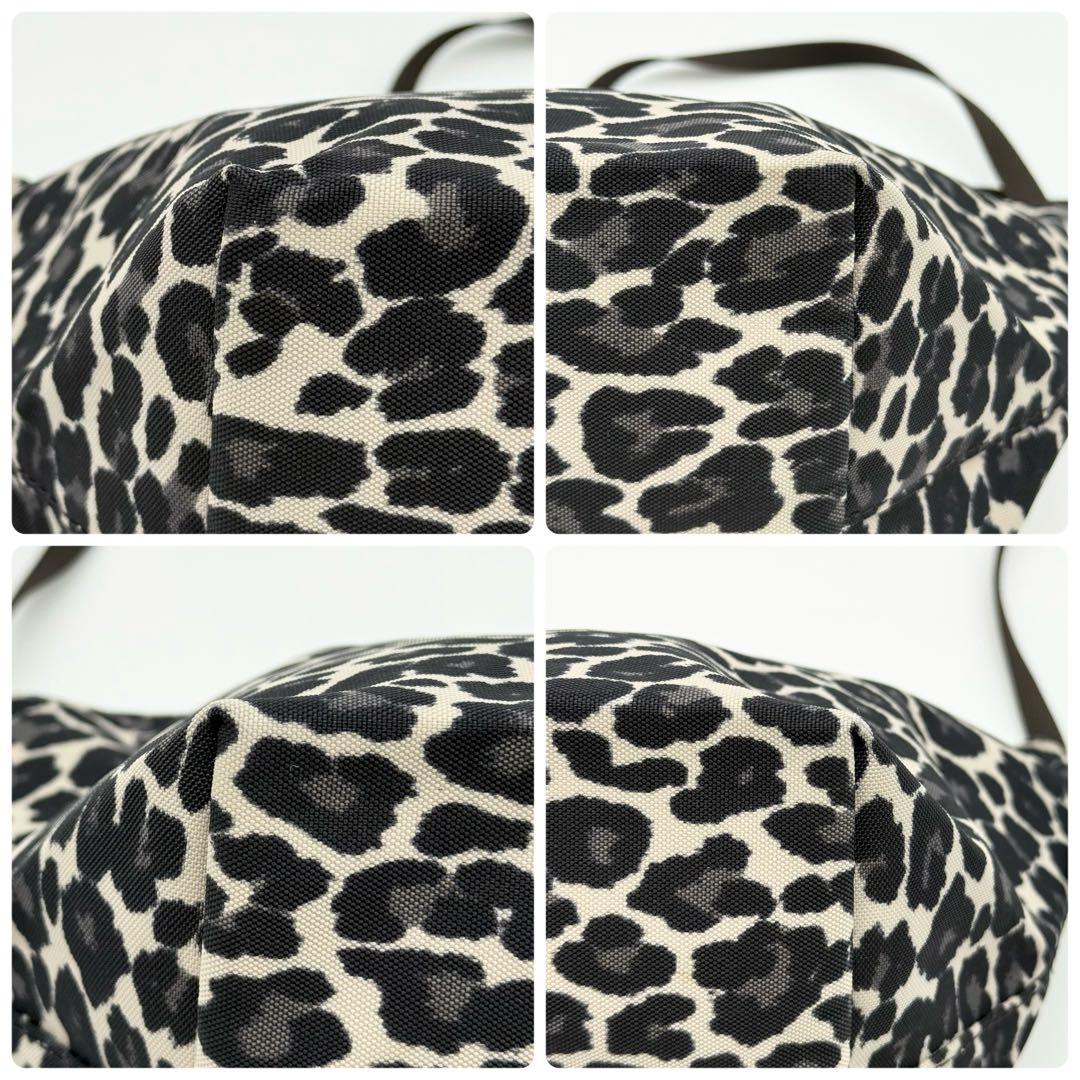 エルベシャプリエ 2885F 舟型ショルダーバッグ Sパンサーブラン ヒョウ