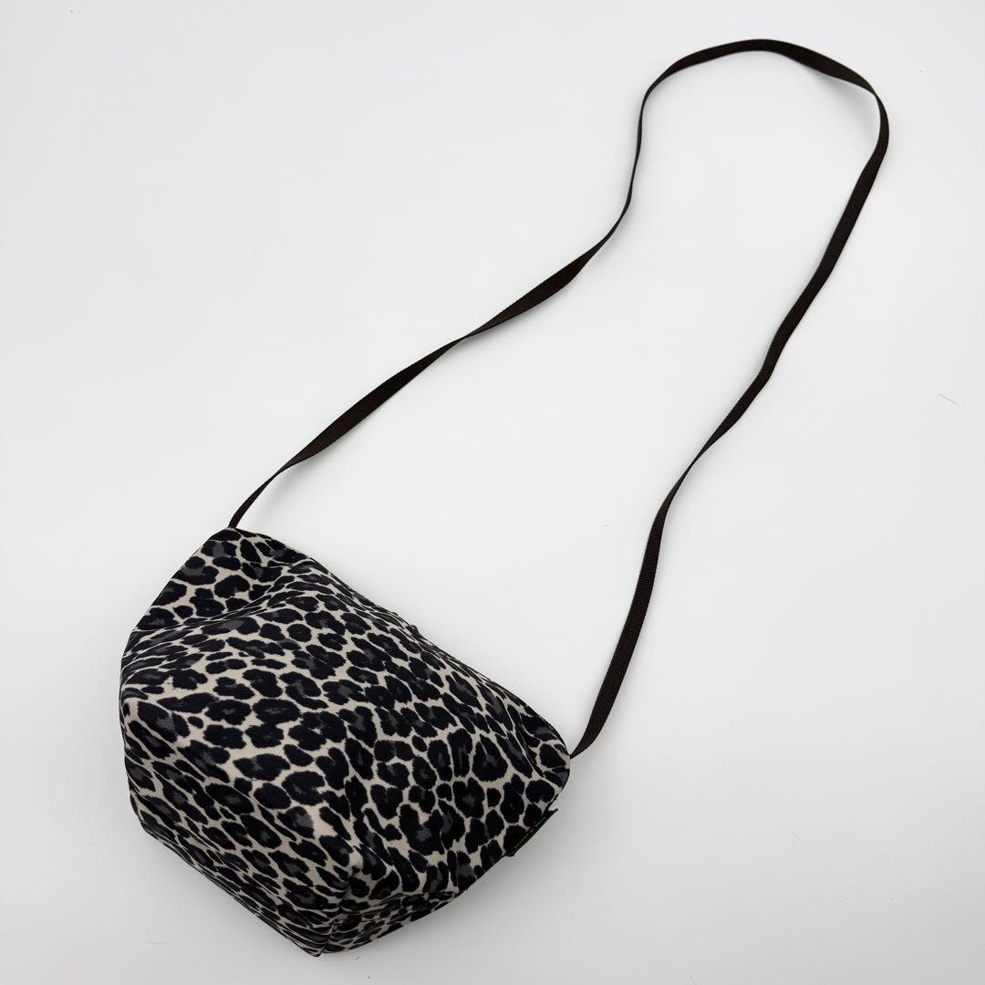 エルベシャプリエ 2885F 舟型ショルダーバッグ Sパンサーブラン ヒョウ