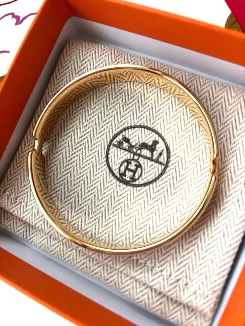 Hermès オランプ　ブレスレット　ピンクゴールド×モーブパール　T2