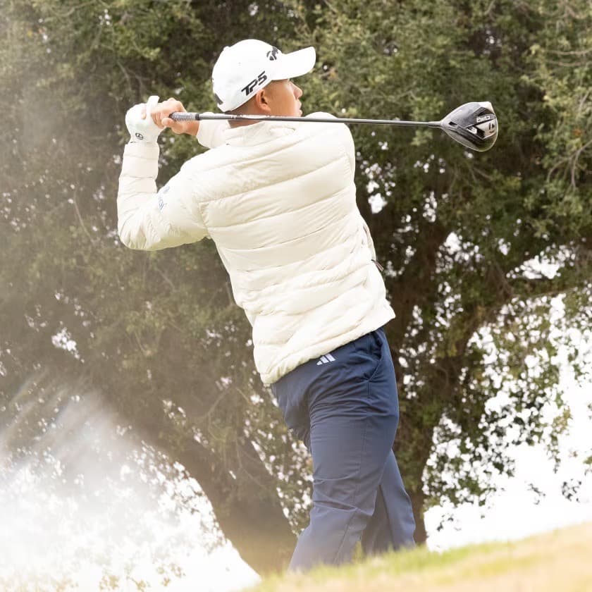 【XL】秋冬 アディダス ゴルフ 保温 600フィルパワー ダウンジャケットBG