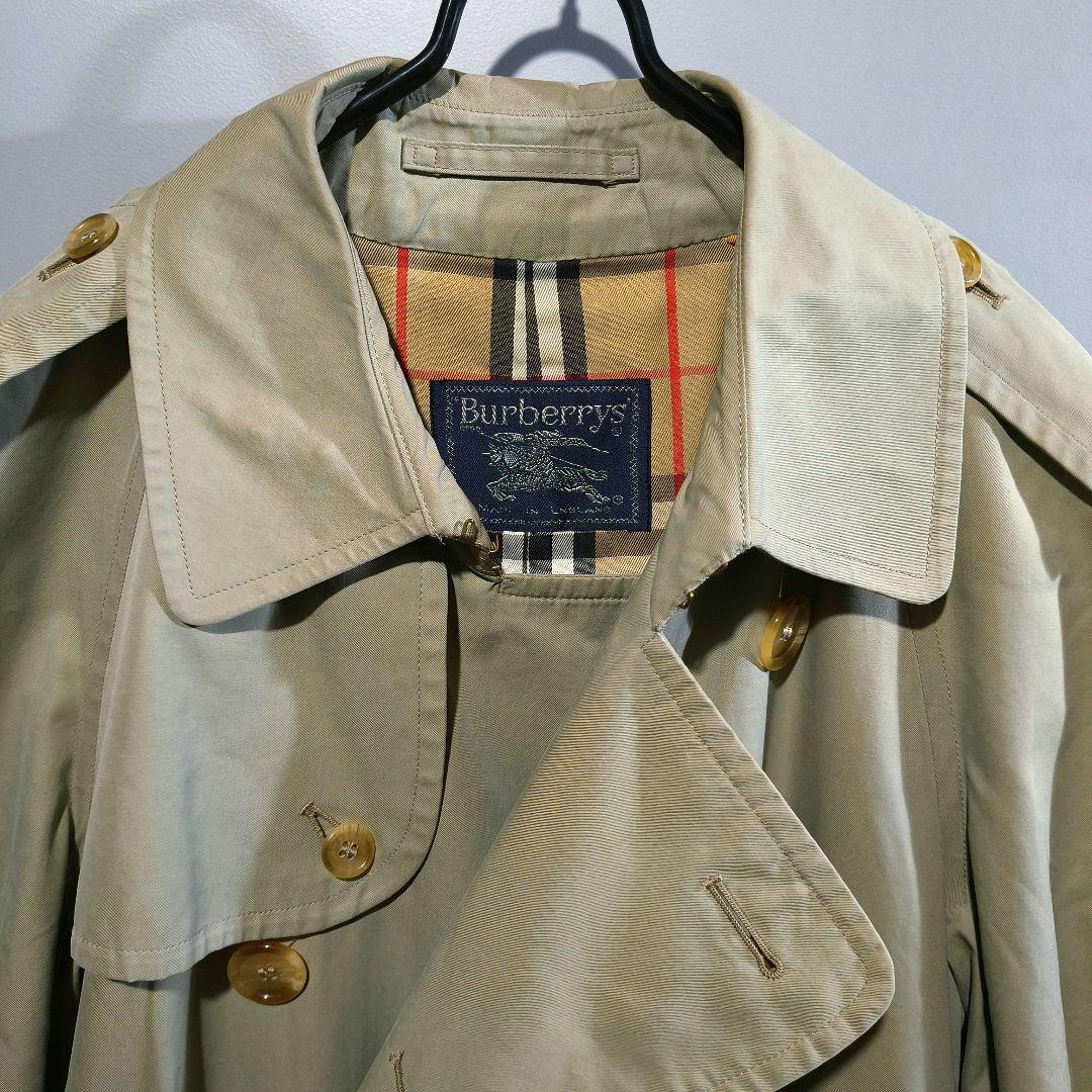 90年代★Burberrys’バーバリーズ★ベージュトレンチコート★M相当
