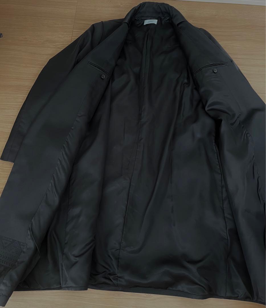 【超美品】SISE ダブルショールカラートライバル柄ビッグコート サイズ1