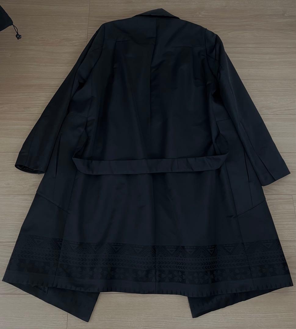 【超美品】SISE ダブルショールカラートライバル柄ビッグコート サイズ1