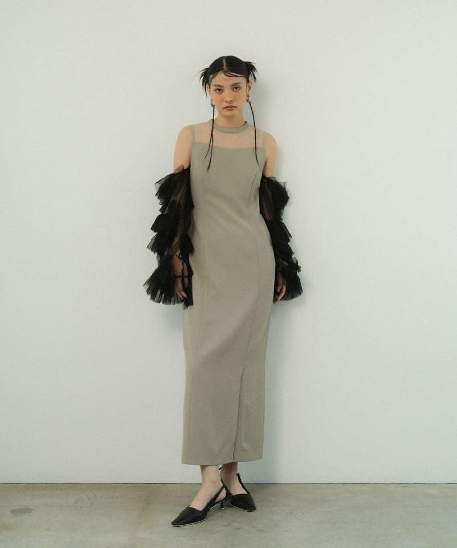 ANDRÉSD detached sleeve dress