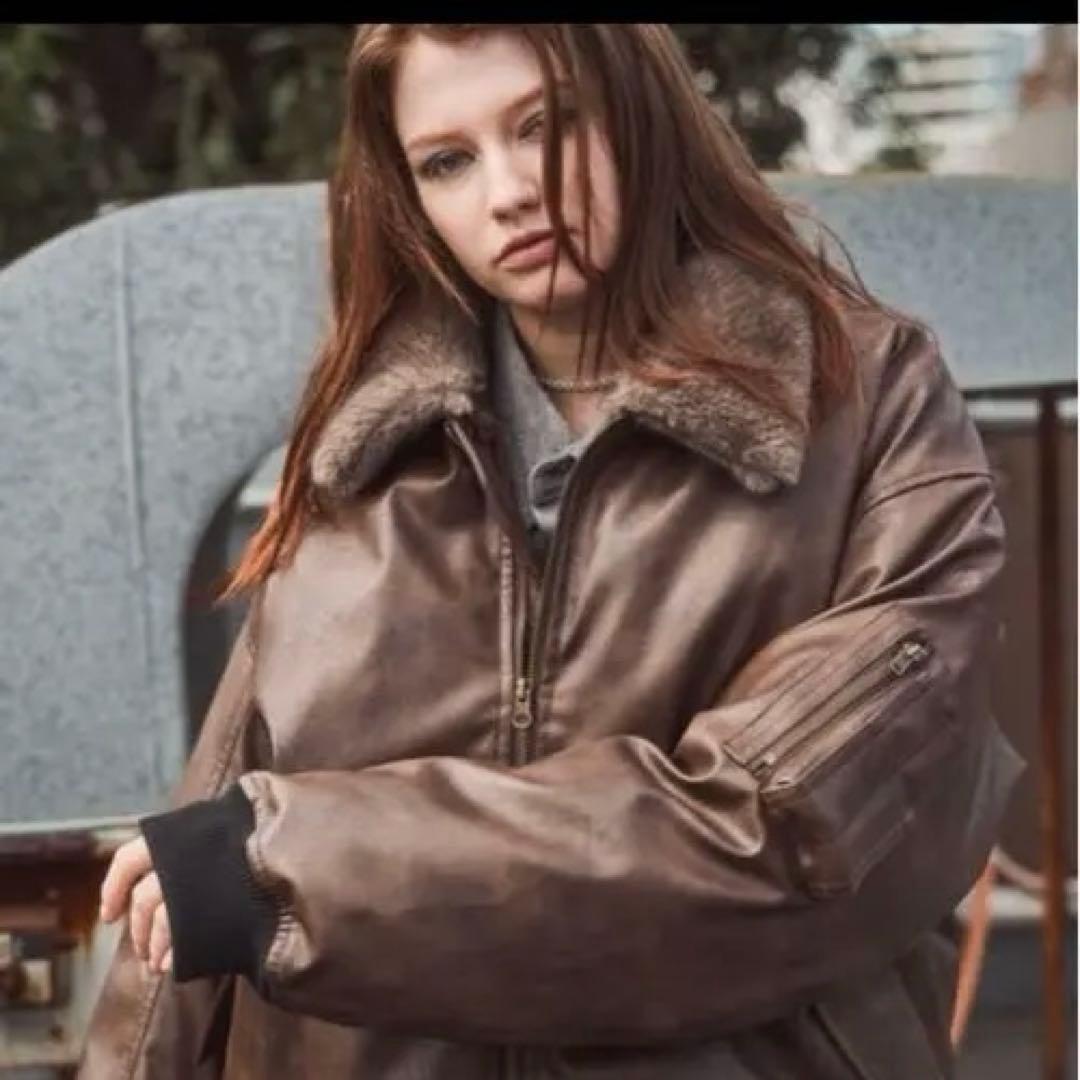 Casper John MA-1 ボンバージャケット ブラウン Sサイズ 完売品