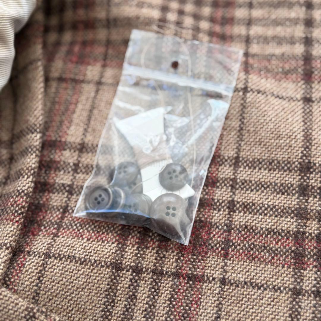 De Petrillo チェック柄 テーラードジャケット　48サイズ