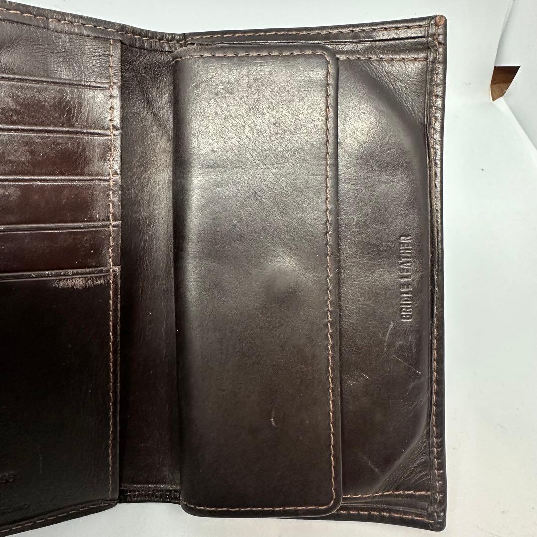 ホワイトハウスコックス　ダークブラウン 三つ折り　ブライドルレザー