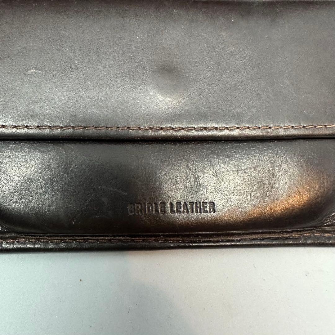 ホワイトハウスコックス　ダークブラウン 三つ折り　ブライドルレザー