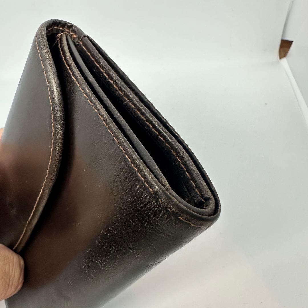 ホワイトハウスコックス　ダークブラウン 三つ折り　ブライドルレザー