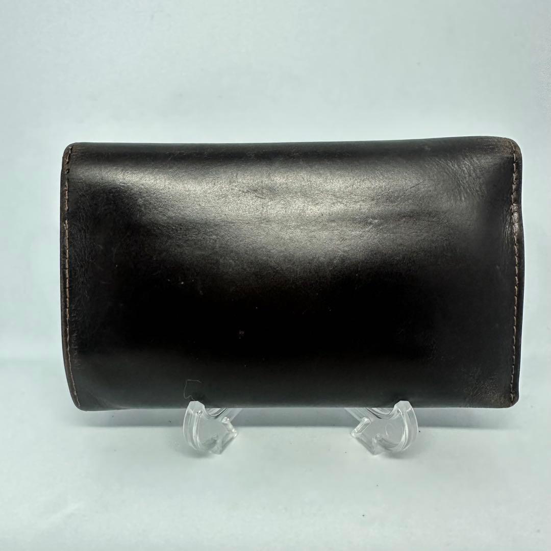 ホワイトハウスコックス　ダークブラウン 三つ折り　ブライドルレザー